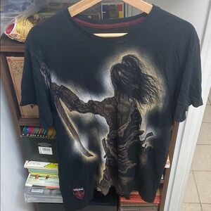 Vintage Y2K Affliction Red Label Premium Limited Ed. Tattooed Samurai T-Shirt